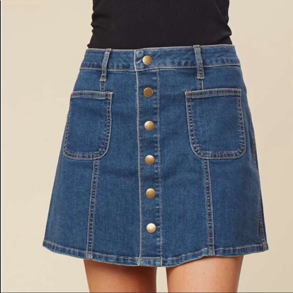 Buttoned Down Skirt